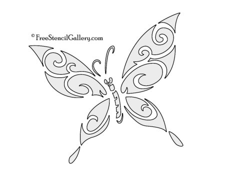 Вытынанки цветы и бабочки узор