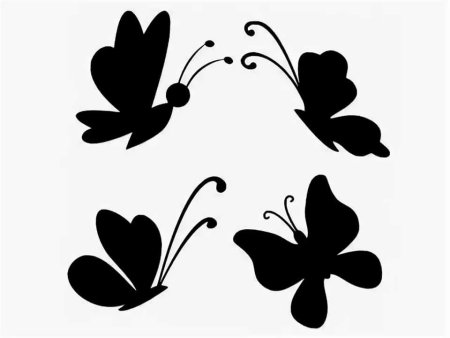Цветочные трафареты для декора