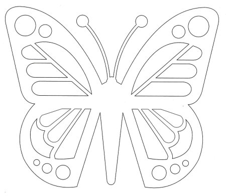 Вытынанка бабочка