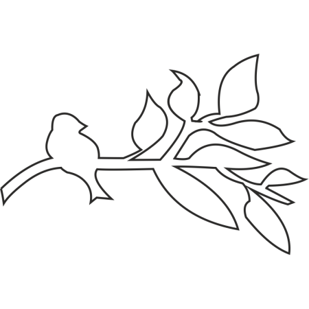 Трафарет ветка