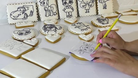 Трафарет для росписи имбирных пряников