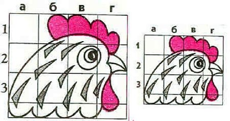 Перенос рисунка по сетке
