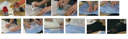 Нанесение рисунка на ткань в домашних условиях