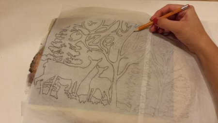 Нанесение рисунка на дерево