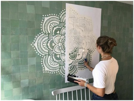 Трафареты для окраски стен