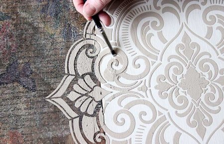 Трафареты для декоративной штукатурки
