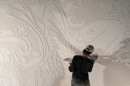 Техника сграффито для декоративной штукатурки