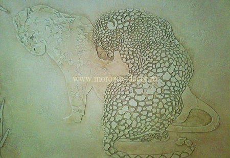 Макет трафарета для декоративной штукатурки