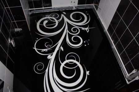 Наливной пол с орнаментом