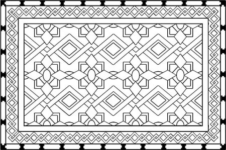 Коврик раскраска для детей