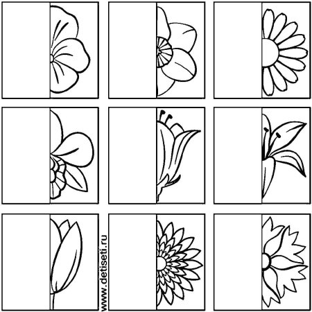 Дорисуй половинку