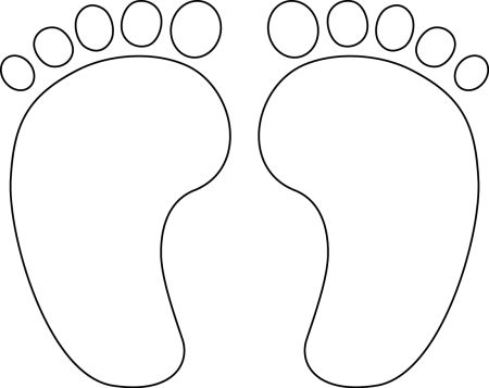 Трафарет ноги