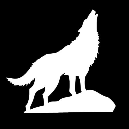 Силуэт волка