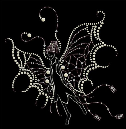 Аппликация из страз