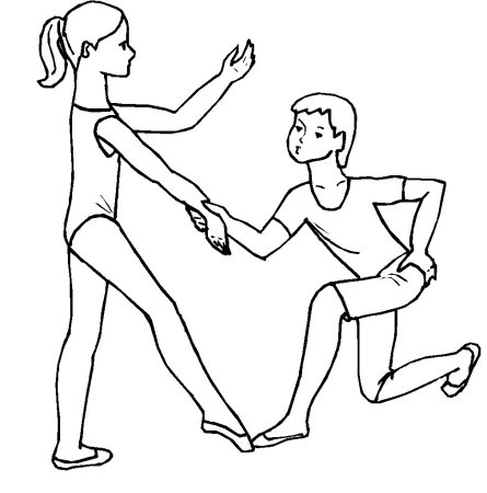 Раскраска танцы