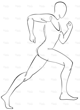 Набросок бегущего человека