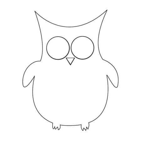 Сова трафарет