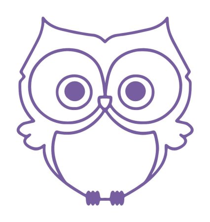 Трафарет Совы для рисования