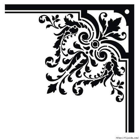 Трафарет угловой