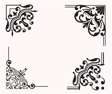 Орнамент угловой макет