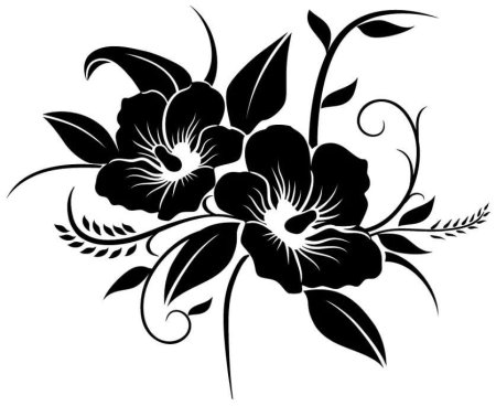 Трафареты цветов для декора