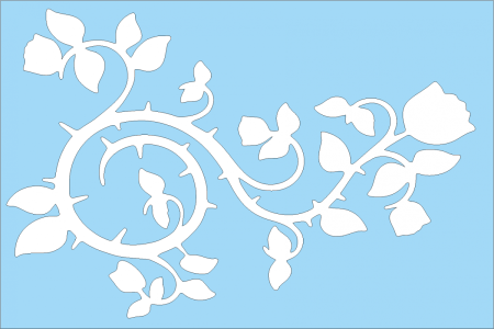 Трафареты цветов для декора