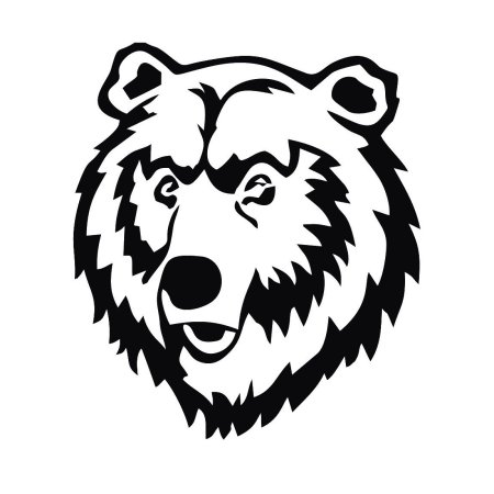 Голова медведя вектор
