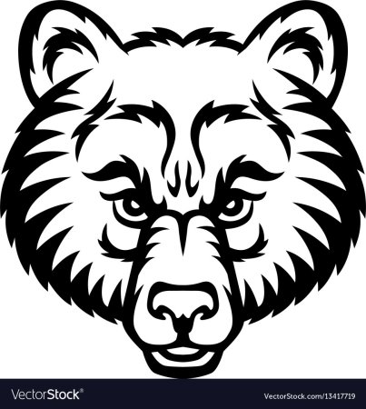 Медведь черно белый