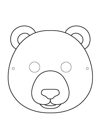 Голова медведя рисунок