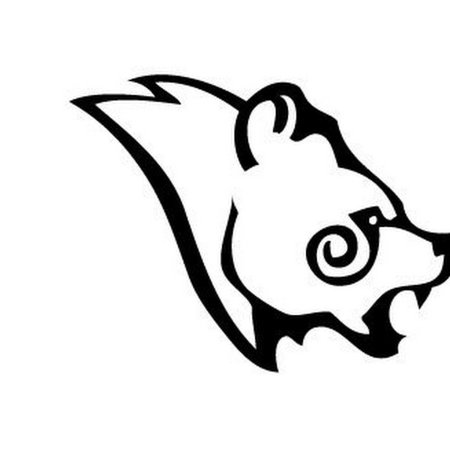 Медведь трафарет тату