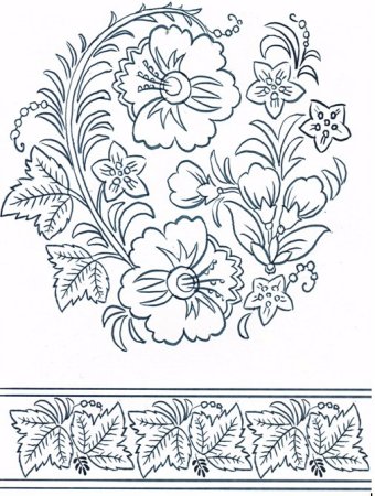 Русские узоры и орнаменты раскраска