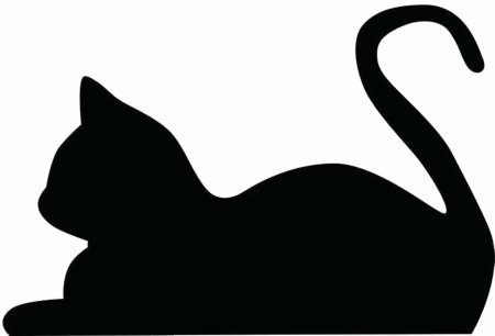 Трафарет кошки