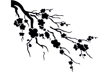 Трафареты на стену ветви