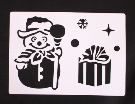 Трафарет снег