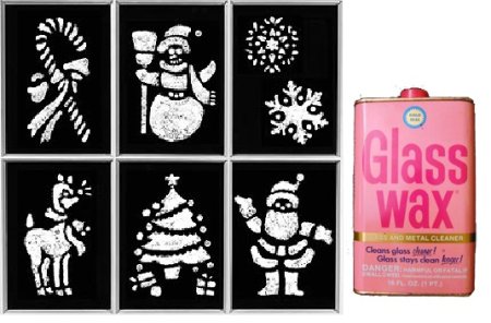 Трафареты на окна для зубной пасты