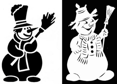 Трафареты для декора окон зубной пастой