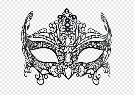 Трафарет карнавальной маски
