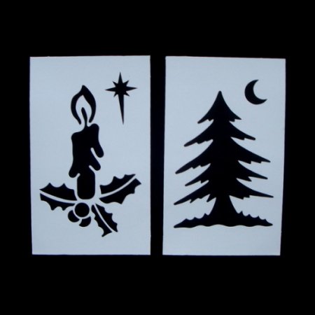 Трафарет для рисования на стекле зубной пастой