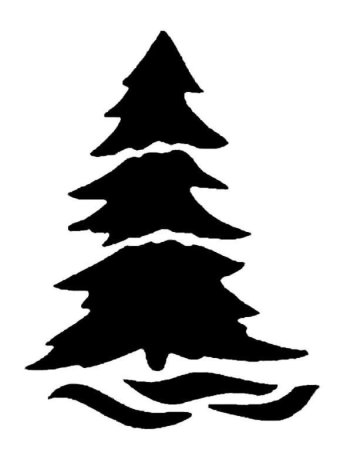 Новогодние силуэты на окна