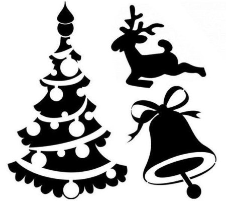 Трафарет "колокольчики"