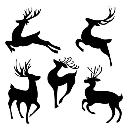 Силуэт оленя