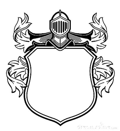 Геральдический щит рыцаря