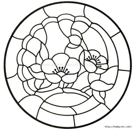 Трафареты для витража простые