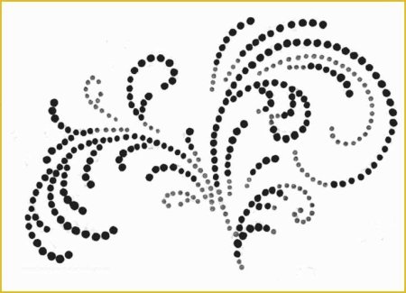 Точечная роспись трафареты