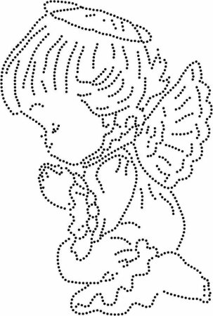 Трафареты для страз точками