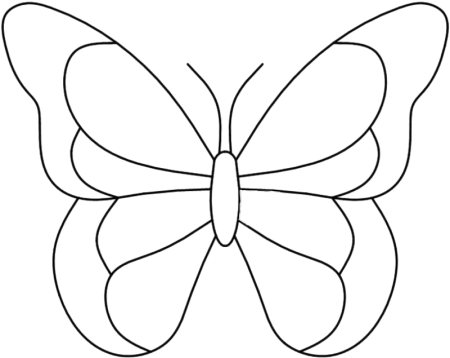 Шаблон бабочки