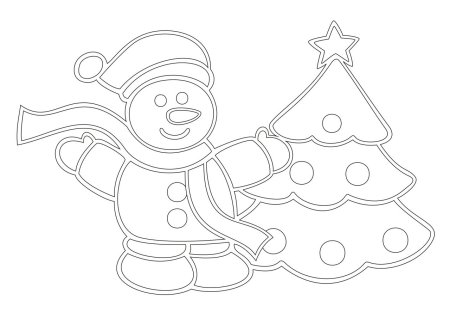 Новогодние украшения на окна трафареты