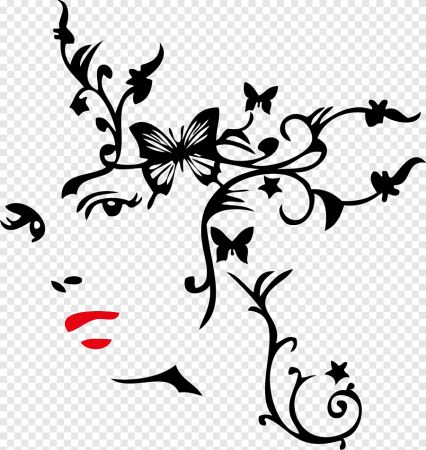 Силуэт лица женщины