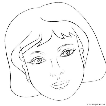 Лицо мамы раскраска для детей