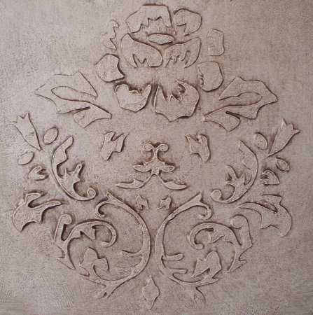 Круглый трафарет для декоративной штукатурки